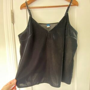 Old Navy Black Velour Women's Camisole